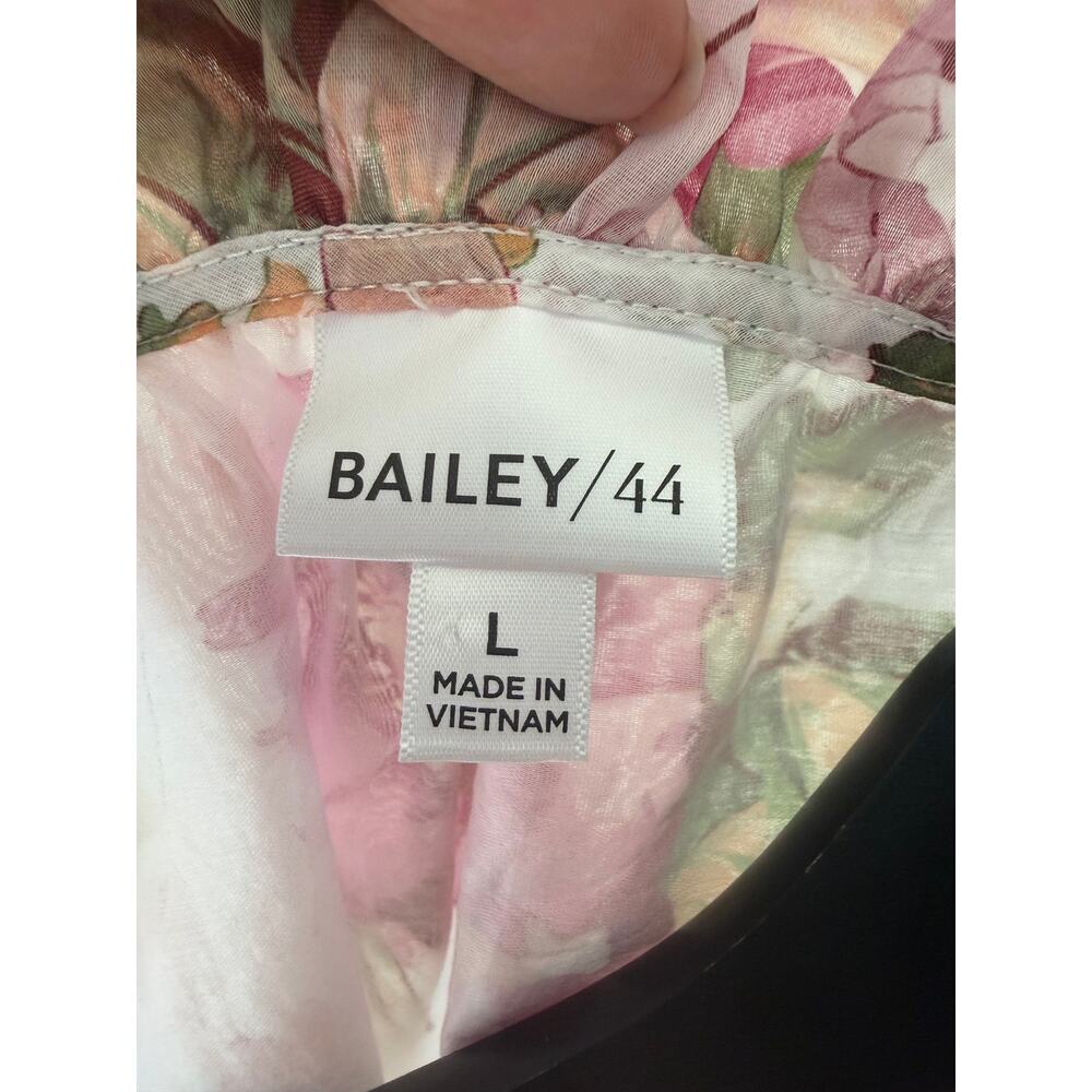 Bailey/44 Pink Floral Ruffle Sleeve Blouse Size L - Picture 2 of 5